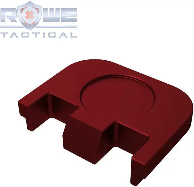 Alt view image 3 of 4 - Rowe Tactical Rear Slide Cover Plate for Glock Gen 1-5 - Red No Step On Snek - for Glock G17 G19 G21 G22 G23 G24 G26 G27 G29 G30 G31 G32 G33 G34 G35 G36 G37 G38 G39 G40 G41 G45