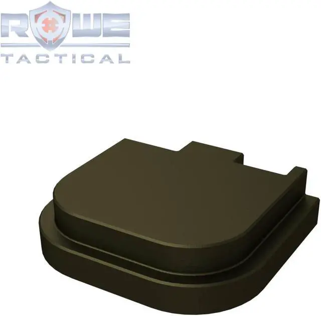 Alt view image 4 of 4 - Rowe Tactical Rear Slide Cover Plate for Glock  G43 G43x G48 - Olive Drab - No Step On Snek