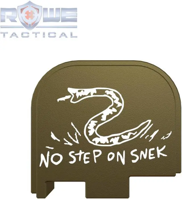 Main image of Rowe Tactical Rear Slide Cover Plate for Glock  G43 G43x G48 - Olive Drab - No Step On Snek