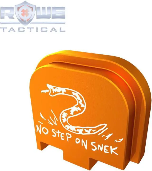 Alt view image 2 of 4 - Rowe Tactical Rear Slide Cover Plate for Glock  G43 G43x G48 - Copper - No Step On Snek