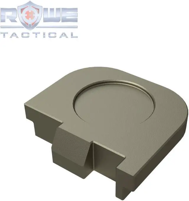 Alt view image 3 of 4 - Rowe Tactical Rear Slide Cover Plate for Glock  G43 G43x G48 - FDE - No Step On Snek
