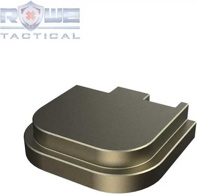 Alt view image 4 of 4 - Rowe Tactical Rear Slide Cover Plate for Glock  G43 G43x G48 - FDE - No Step On Snek