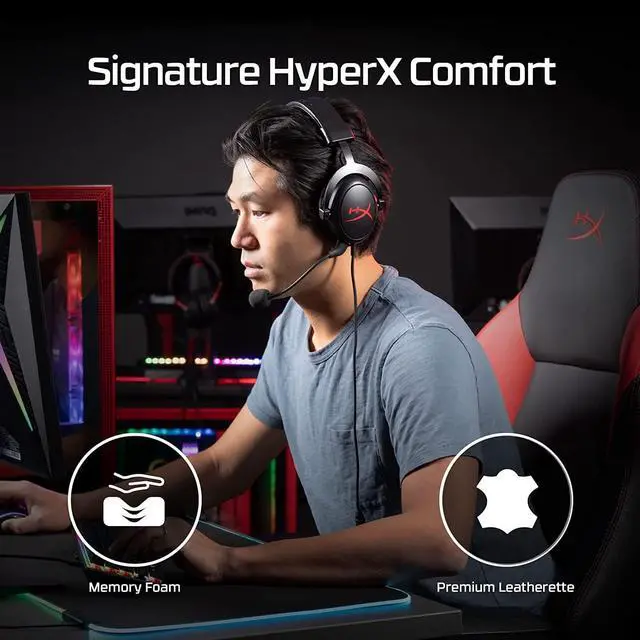 Alt view image 3 of 6 - HyperX Cloud Core DTS Headphone:X Gaming Headset for PC, Xbox X|S, and Xbox One