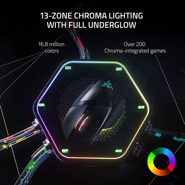 Alt view image 3 of 6 - Razer - Basilisk V3 Pro Wireless Optical Gaming Mouse with Chroma RGB Lighting - Black