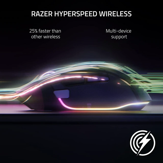 Alt view image 6 of 6 - Razer - Basilisk V3 Pro Wireless Optical Gaming Mouse with Chroma RGB Lighting - Black
