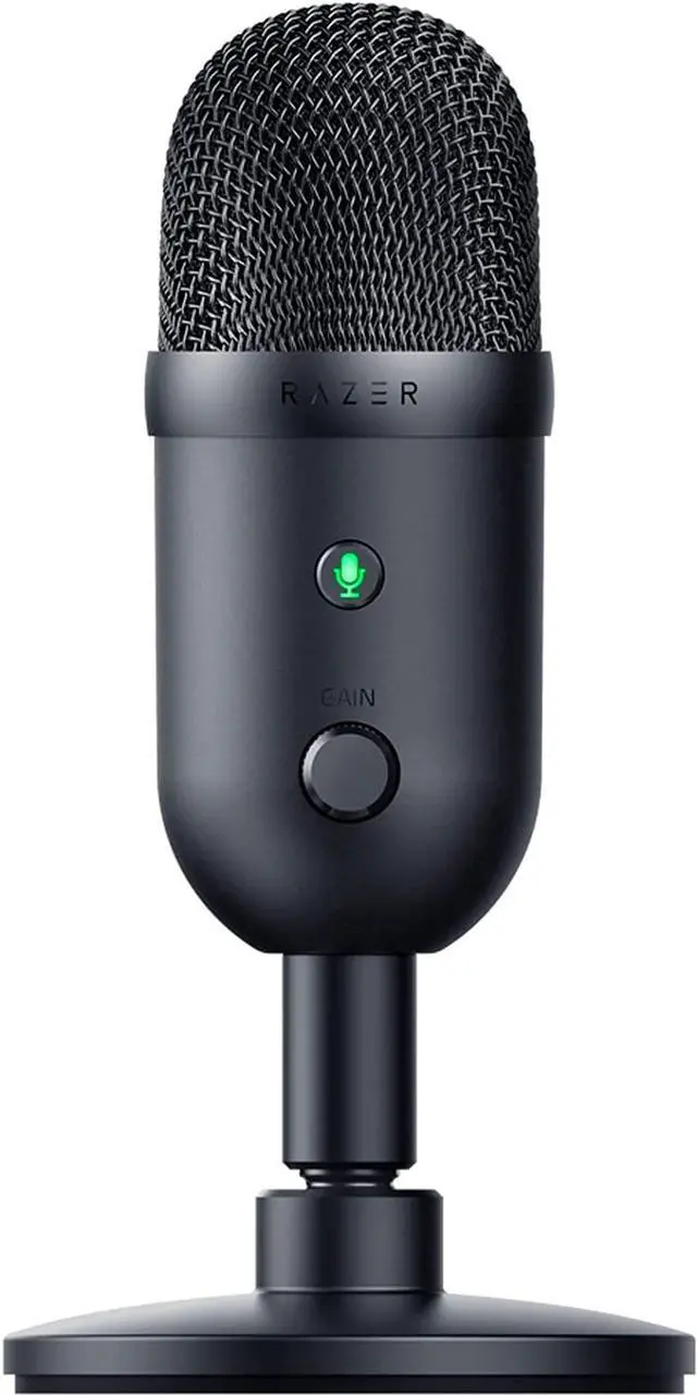 Alt view image 5 of 11 - Razer Seiren V2 X USB Condenser Microphone for Streaming and Gaming on PC: Super cardioid Pickup Pattern - Integrated Digital Limiter - Mic Monitoring and Gain Control - Built-in Shock Absorber