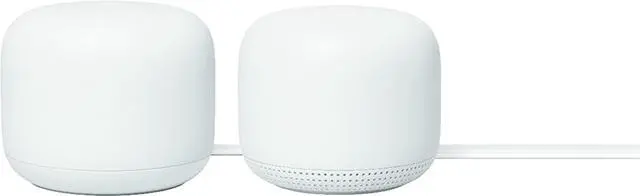 Alt view image 4 of 7 - Google Nest Wifi - AC2200 (2nd Generation) Router and Add On Access Point Mesh Wi-Fi System (2-Pack, Snow)