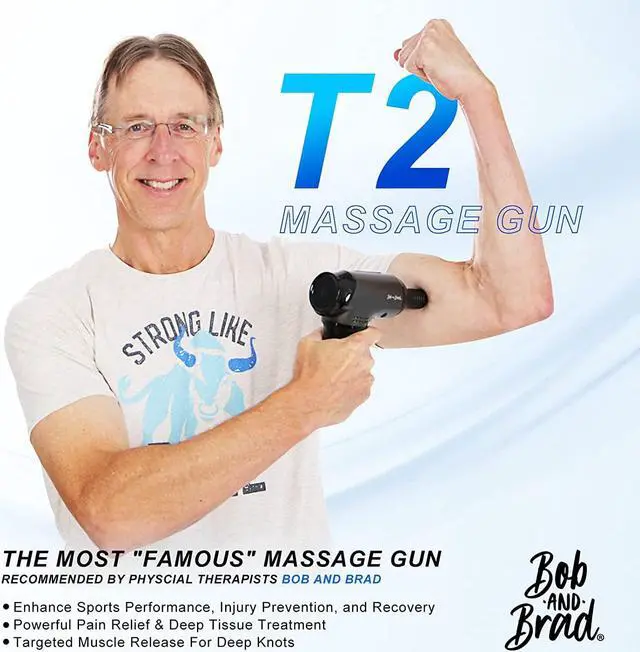 Alt view image 5 of 7 - Bob and Brad T2 Massage Gun, Percussion Deep Tissu Muscle Massage Gun (from original manufacturer with original package and accessories, providing one year warranty)