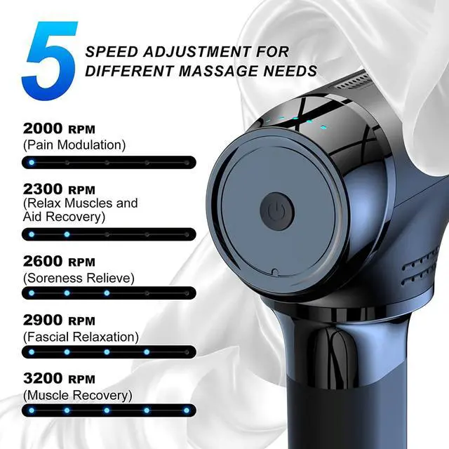 Alt view image 7 of 7 - Bob and Brad T2 Massage Gun, Percussion Deep Tissu Muscle Massage Gun (from original manufacturer with original package and accessories, providing one year warranty)
