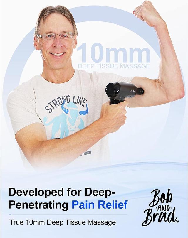 Alt view image 2 of 7 - BOB AND BRAD T2 Massage Gun, Percussion Muscle Massage Gun Deep Tissue with 10MM Amplitude, Handheld Electric Massager for Athletes Pain Relief Therapy and Relaxation (Brand New)
