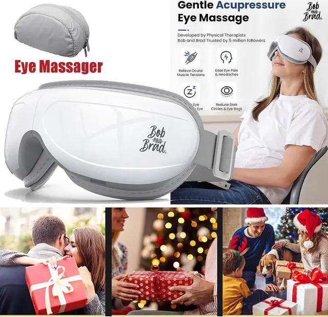 Main image of BOB AND BRAD Smart Eye Massager,Reducing Dry Eyes, Puffy Eyes and Eyestrain - Heated Eye Massager Mask Massage Eyes and Temples for Relaxation - Ideal Gift for Women and Men