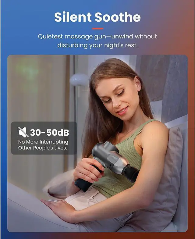 Alt view image 7 of 7 - BOB AND BRAD C2 Massage Gun, Deep Tissue Percussion Massager Gun, Muscle Massager with 5 Speeds and 5 Heads, Electric Back Massagers for Professional Athletes Home Gym