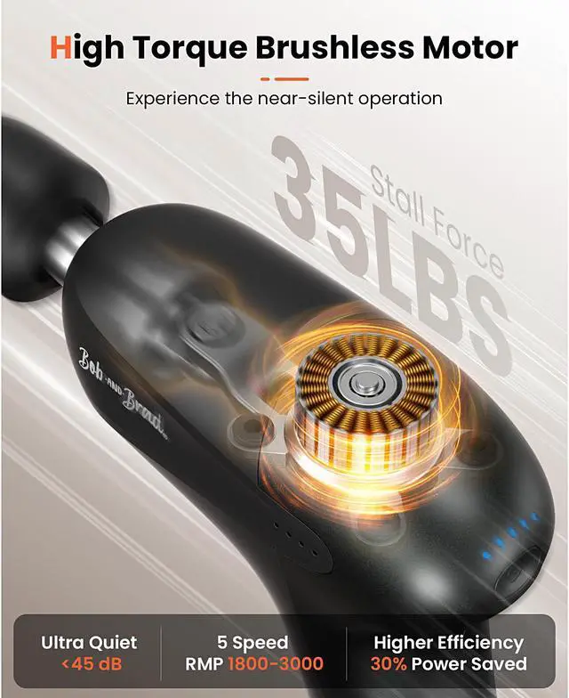 Alt view image 3 of 7 - BOB AND BRAD UNI Mini Massage Gun Deep Tissue Muscle Massage Gun(from original manufacturer with original package and accessories, providing one year warranty)