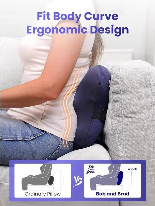 Alt view image 2 of 7 - BOB AND BRAD Back Massager with Heat, Cordless Shiatsu Massagers for Neck and Back, Neck and Shoulder Massager, 3D Kneading Massage Pillow for Muscle Pain Relief, Relaxation Gifts for Women Men