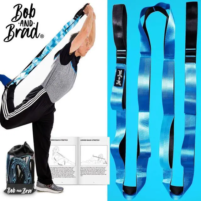 Alt view image 7 of 7 - BOB AND BRAD Stretch Strap, 12 Loop Yoga Stretch Strap, Non-elastic Stretch Strap for Stretching, Physical Therapy, Pilates, Dance, Gymnastics, and Athletic Trainers with Carry Bag