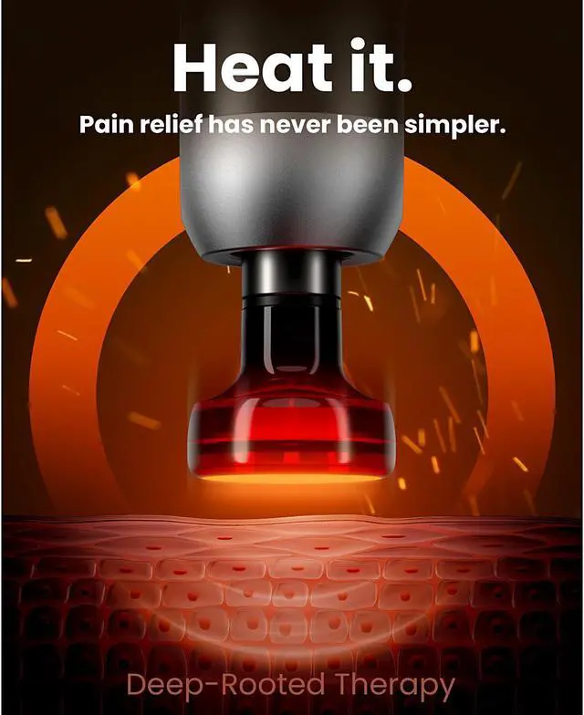 Alt view image 2 of 7 - BOB AND BRAD C2 Plus Massage Gun with Heat, Electric Back Massagers for Professional Athletes Home Gym, Deep Tissue Muscle Massager, Percussion Massager,FSA and HSA Eligible