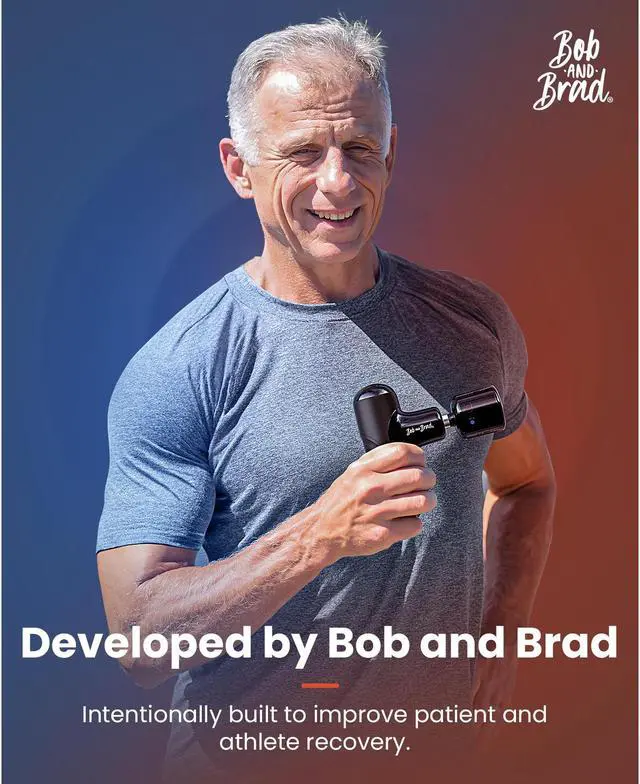 Alt view image 2 of 7 - BOB AND BRAD Q2 Pro Mini Massage Gun with Heat and Cold Head, Deep Tissue Percussion Massagers For Pain Relief, Quiet Electric Handheld Muscle Massager,Ultra Small&Quiet Massager, FSA and HSA Eligible