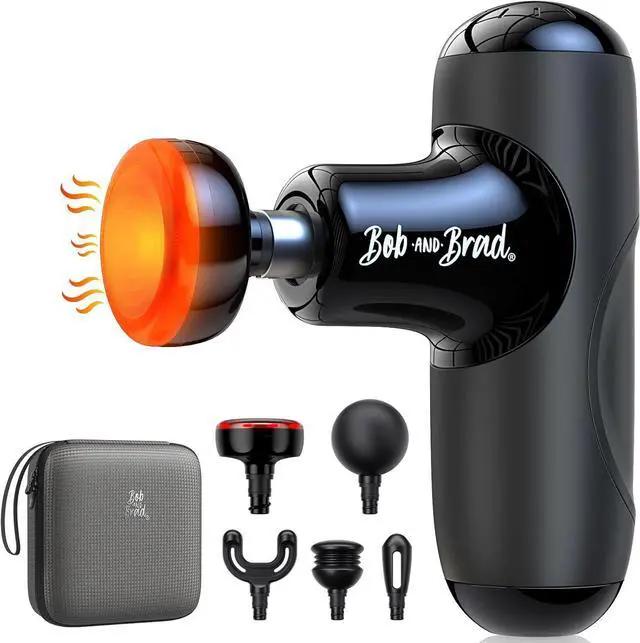 Main image of BOB AND BRAD Q2 Plus Mini Massage Gun with Heat, Deep Tissue Massager, Portable Percussion Muscle Massage Gun,Pocket-Sized Heated Ultra Small & Quiet Muscle Massage Gun, FSA and HSA Eligible