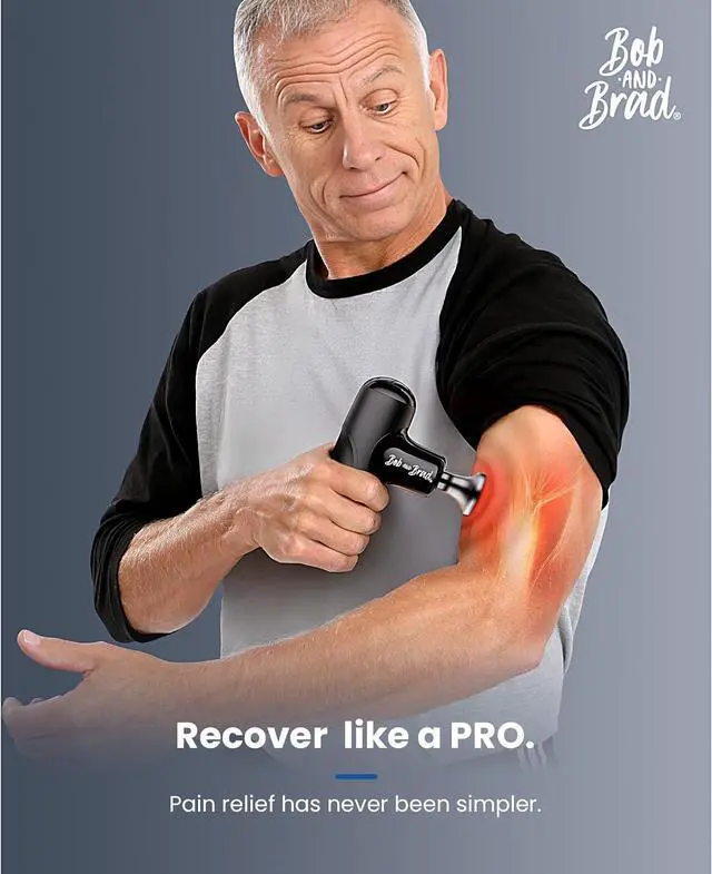 Alt view image 2 of 7 - BOB AND BRAD Q2 Max Mini Massage Gun with Metal Head, Deep Tissue Massagerfor Athletes, Pocket-Sized Professional Portable Percussion Muscle Massage Gun,Pain Relief&Quiet, FSA and HSA Eligible