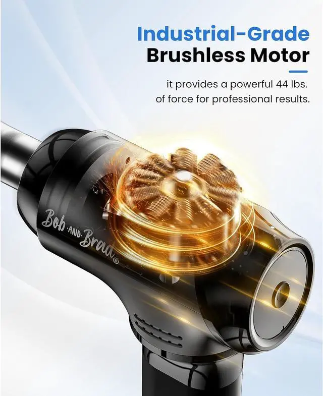 Alt view image 5 of 7 - BOB AND BRAD T2 Max Massage Gun with Metal Head,4000 mAh Battery Handheld Electric Massager, Professional Percussion Muscle Massage Gun Deep Tissue with 10MM Amplitude,Nice Gift, FSA and HSA Eligible