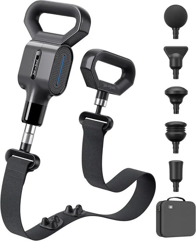 Main image of BOB AND BRAD sWAVE Massage Gun with Belt,Handheld Electric Back Massager,Vibrating Deep Tissue Percussion Muscle Massager Gun for Professional Athletes with 8mm Amplitude,FSA & HSA Eligible,Nice Gift