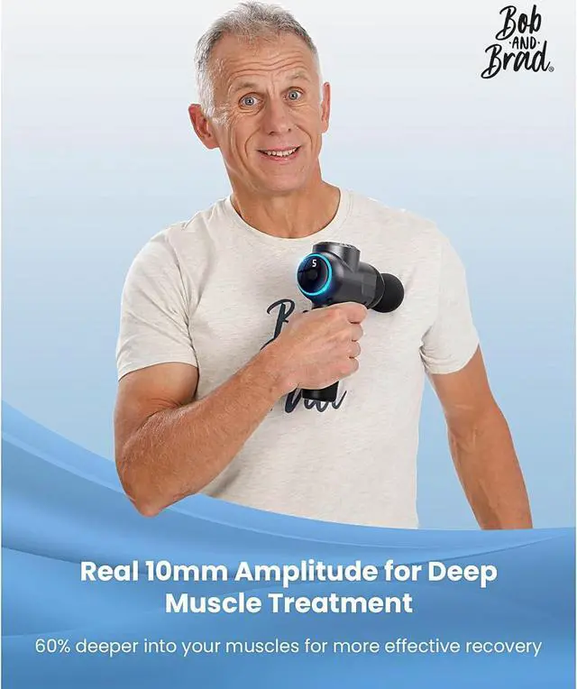 Alt view image 2 of 7 - BOB AND BRAD C2 Max Massage Gun with Metal Head,Deep Tissue Muscle Massage Gun,Professional Electric Back Massager for Athletes,FSA and HSA Eligible,Idea Gift