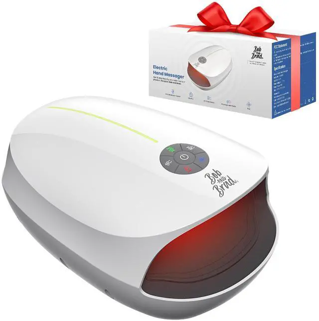 Main image of BOB AND BRAD Hand Massager with Heat Compression Comfort Hand Massager for Arthritis and Carpal Tunnel Portable Heated Hand Relieving Deep Tissue Pain Relief Take Care of Hands Best Gift for Men Women