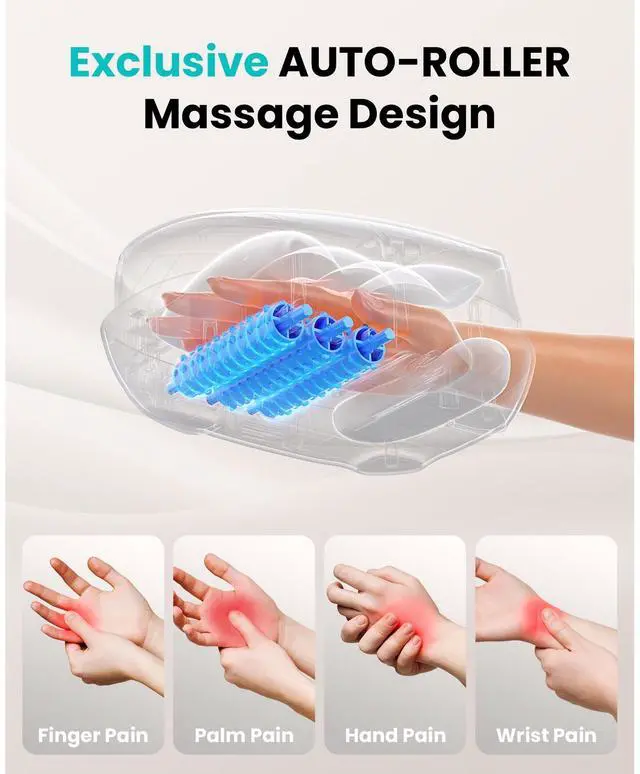 Alt view image 3 of 7 - BOB AND BRAD Hand Massager with Heat Compression Comfort Hand Massager for Arthritis and Carpal Tunnel Portable Heated Hand Relieving Deep Tissue Pain Relief Take Care of Hands Best Gift for Men Women