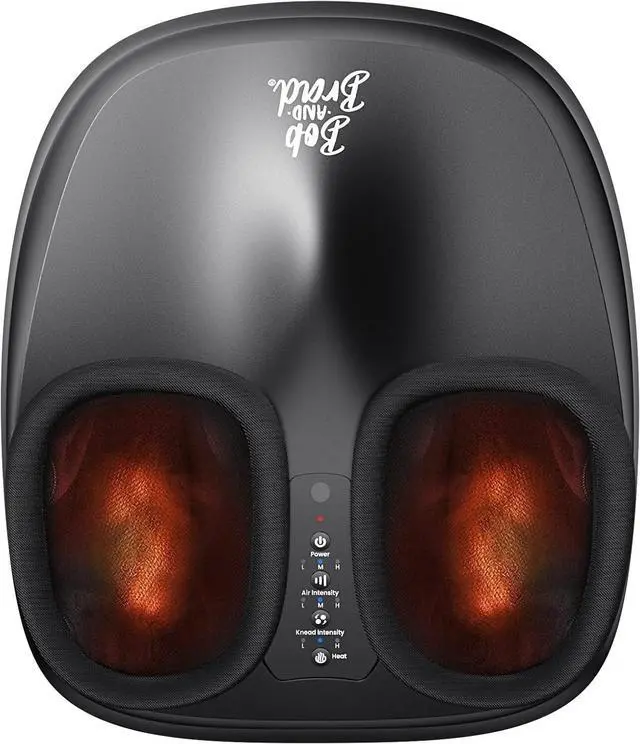 Main image of BOB AND BRAD Foot Massager with Heat,827 Comfort Shiatsu Compression Deep Kneading Electric Feet Massager Machine Heated for Plantar Fasciitis, Men Size 12,FSA HSA Eligible, Idea Gift for Men Women