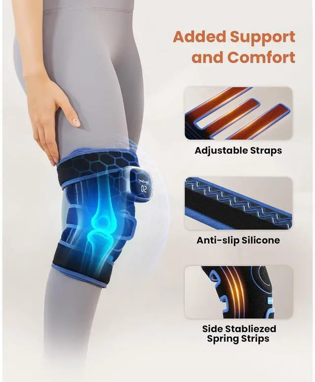Alt view image 5 of 7 - Bob and Brad Knee Brace with Heat Therapy, Portable Cordless Electric Knee Elbow Comfort Support, Pain Relief Heating Pad with Far-Infrared, Idea Gift, FSA HSA Eligible