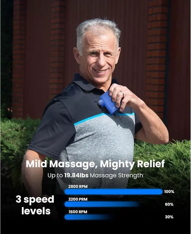 Alt view image 2 of 7 - Bob and Brad P5 Mini Massage Gun, 2800 RPM 5mm Amplitude Deep Tissue Portable Massage Gun for Pain Relief, Travel Size Back Massager for Daily Comfort, Only 0.49 lb, Idea Gift for Men and Women