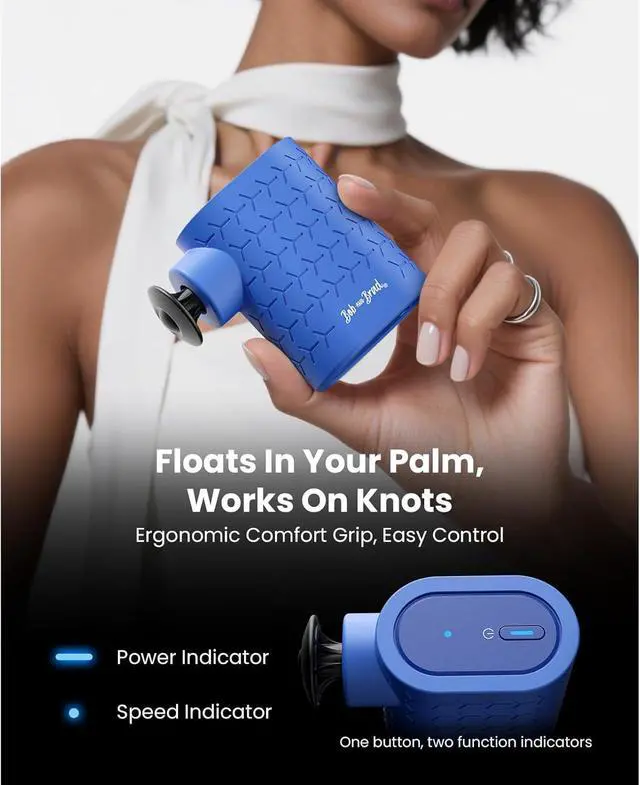 Alt view image 5 of 7 - Bob and Brad P5 Mini Massage Gun, 2800 RPM 5mm Amplitude Deep Tissue Portable Massage Gun for Pain Relief, Travel Size Back Massager for Daily Comfort, Only 0.49 lb, Idea Gift for Men and Women