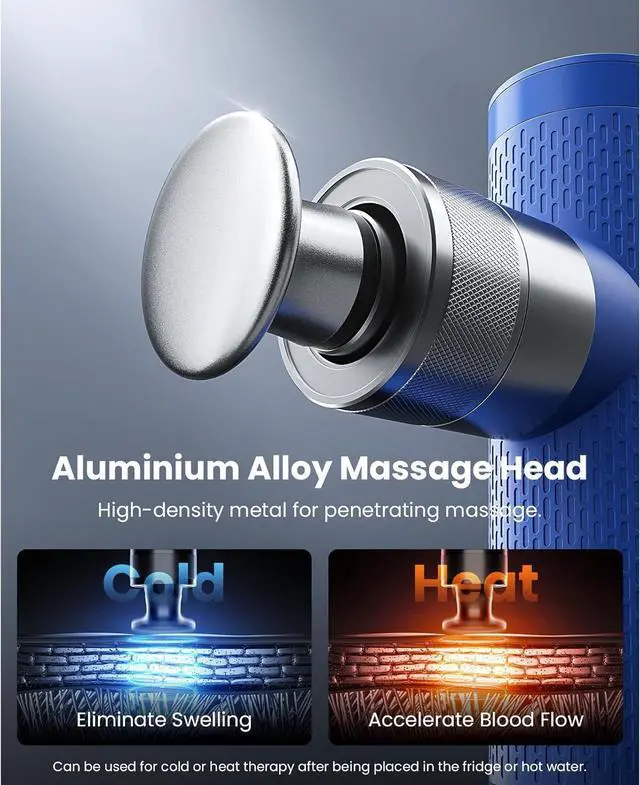 Alt view image 5 of 7 - Bob and Brad A7 Mini Massage Gun with Metal Head, Deep Tissue 11mm Amplitude Muscle Massager for Pain Relief, ProfessionalPortable Back Machine with 5 Versatile Massage Heads for Muscle Relaxation