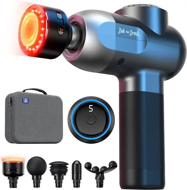 Main image of Bob and Brad C2 Ultra Massage Gun with Infrared Light Heated Therapy, Professional Deep Percussion Mascle Massager for Athletes Pain Relief Home Gym, Handheld Electric Machine for Back Shouder