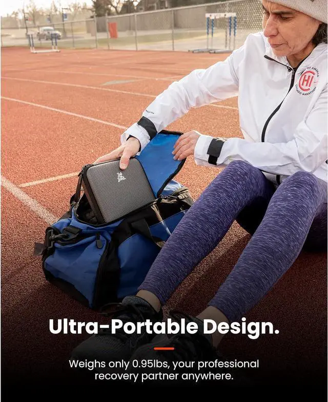 Alt view image 6 of 7 - Bob and Brad Q2 Ultra Massage Gun with Light Infrared Therapy, Deep Tissue Heated Muscle Massager Gun for Pain Relief, Pocket-Sized Portable Percussion Massage Gun for Athletes Home Gym, Idea Gift