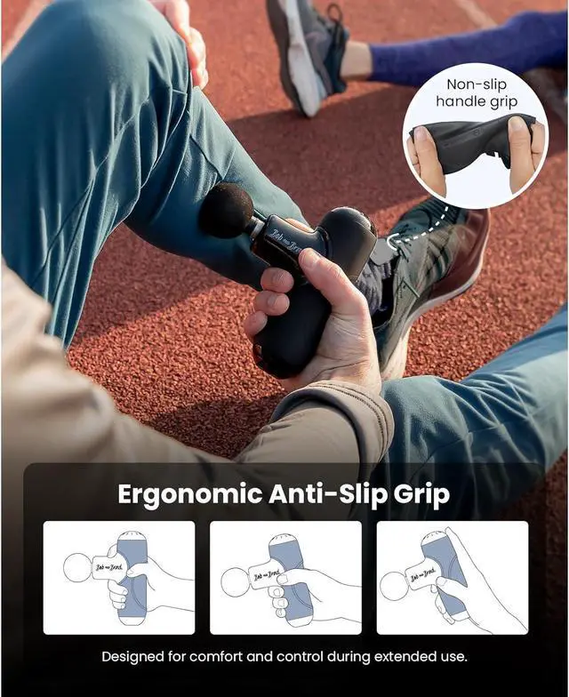 Alt view image 7 of 7 - Bob and Brad Q2 Ultra Massage Gun with Light Infrared Therapy, Deep Tissue Heated Muscle Massager Gun for Pain Relief, Pocket-Sized Portable Percussion Massage Gun for Athletes Home Gym, Idea Gift