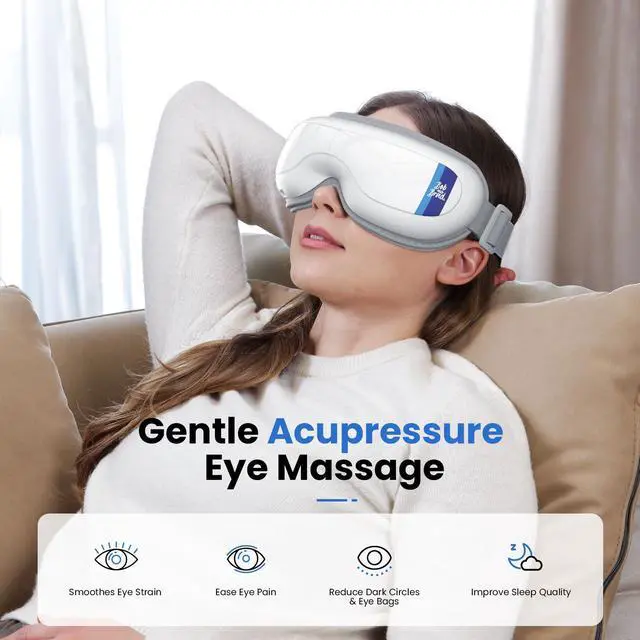 Alt view image 2 of 7 - Bob and Brad Eye Massager with Heat,Smart Eye Mask for Migraine Reduce Dry Eyes Improve Sleep Idea Gifts