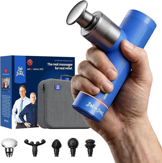 Main image of BOB AND BRAD A7 Deep Tissue Massage Gun, 11mm Amplitude Percussion Massager for Back & Neck Pain Relief, Portable Muscle Recovery Gun with Metal Head, Quiet, Gift for Athletes
