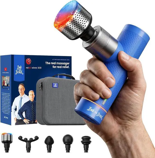 Main image of Bob and Brad A7 Pro Massage Gun with Heat & Cold Therapy for Back Pain & Recovery - 11mm Deep Tissue