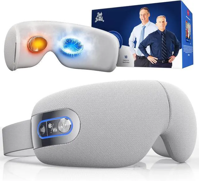 Main image of BOB AND BRAD EYEFLOW Eye Massager with Heat & Cooling, Semiconductor Cold Compress Eye Mask for Migraines & Dry Eyes, Heated Temple Massager, FSA and HSA Eligible