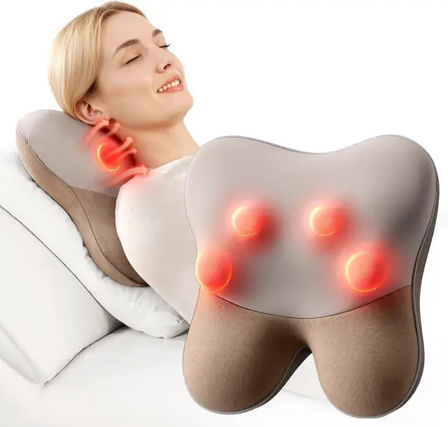 Main image of BOB AND BRAD Back Massager with Heat, EZBack Corded Back Massager for Pain Relief Deep Tissue, Shiatsu Back Shoulder and Neck Massage Pillow, Soothing Full-Body Relief for Women Men