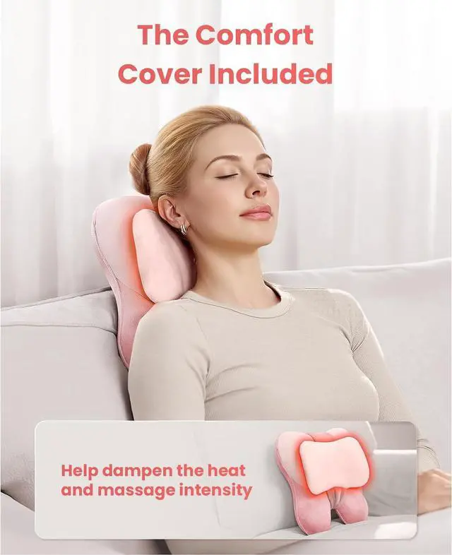 Alt view image 6 of 7 - BOB AND BRAD Back Massager with Heat, EZBack Corded Back Massager for Pain Relief Deep Tissue, Shiatsu Back Massage Pillow, Soothing Muscle Tension Upper & Lower Back Relief