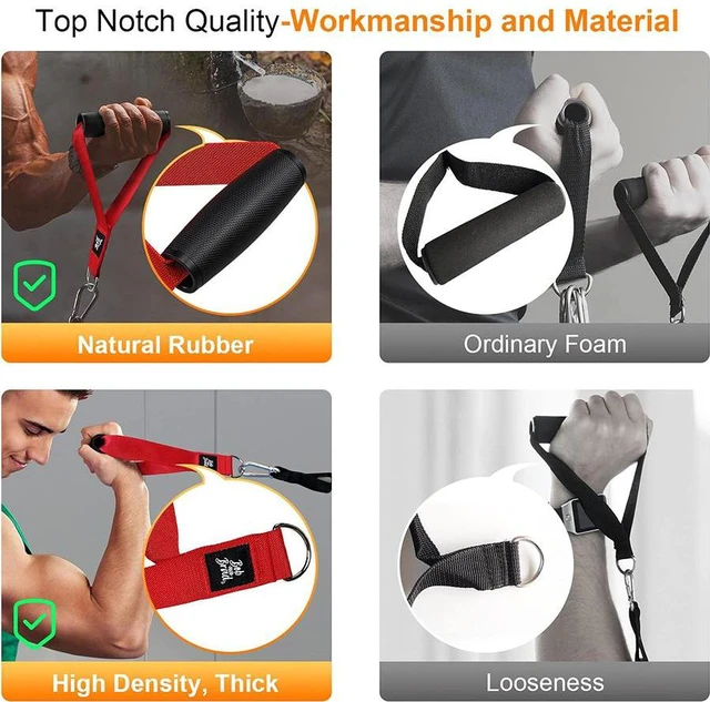 Alt view image 3 of 6 - Bob and Brad Resistance Bands, Resistance Bands Set for Workout Stackable Up to 150 lbs, Handles and Carry Case for Strength, Yoga, Gym
