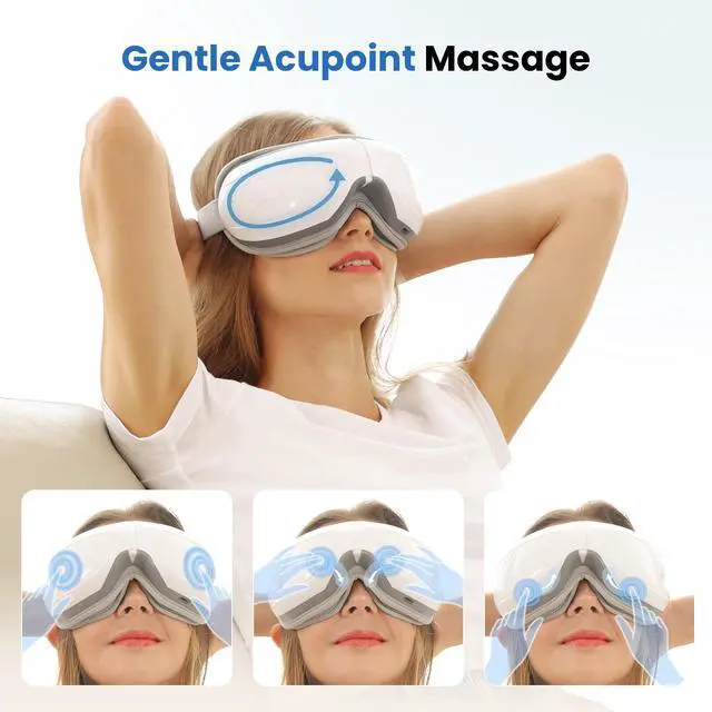 Alt view image 4 of 6 - Bob and Brad Eye Massager- 5 Modes, Heat Compression for Tired Dry Eyes, Pressure Point Care, Rejuvenate & Soothe, Spa-Like Treatment