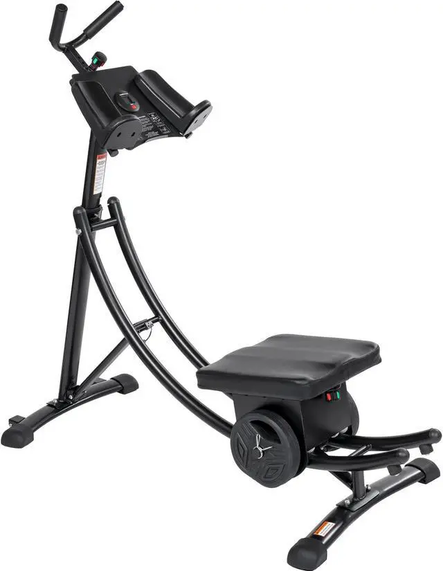 Alt view image 4 of 6 - Ab Machine, Ab Workout Equipment- Exercise Equipment -ABS Crunch Machine With 2pc Weight Block 440lb Weight Capacity(black)