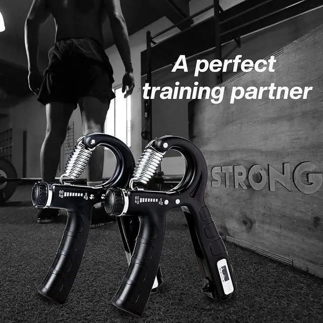 Alt view image 5 of 5 - steelway Hand Grip Exerciser Strengthener 2 Pack,Grip Trainer, Finger Forearm Exerciser with Counter, Adjustable Resistance from 11-132 LB, Portable Forearm Exercise Equipment