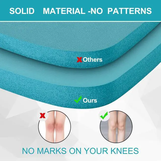 Alt view image 6 of 7 - steelway Thick Kneeling Pads,Plank Support Pad, knee Pad Cushion for Yard Work, Gardening, Yoga, Exercise, Floor Kneeler for Baby Bath ,  13.7 x 10.4 x 1.3, Blue, 1 Pack