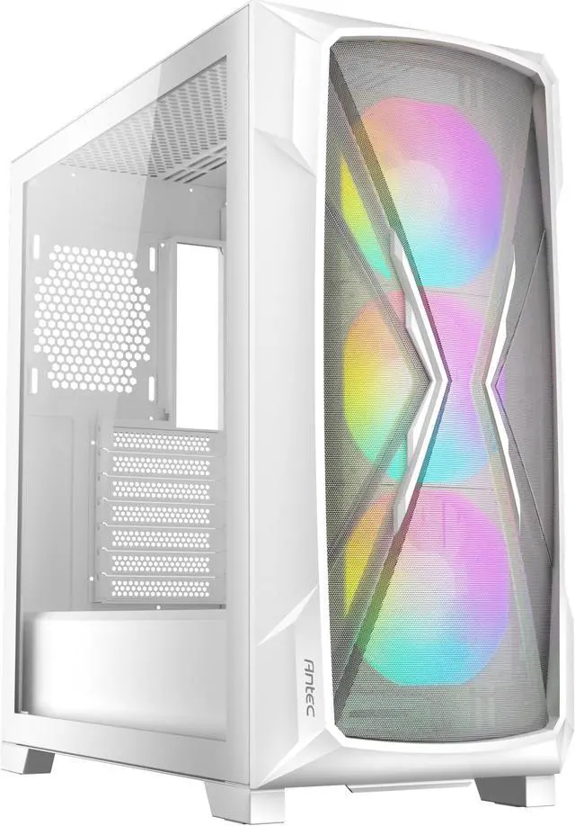 Alt view image 3 of 10 - Antec Dark League DP505 White, High-Airflow Mesh Front Panel, 3 x 120mm ARGB Fans, ARGB & PWM Hub, 8 x Rubber Grommets & 3 x Cable Ties, Type-C 3.2 Gen2, GPU Bracket, Mid-Tower E-ATX Gaming Case