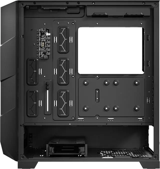 Alt view image 4 of 14 - Antec DP503 ATX Mid Tower PC Case, Type-C Gen2, 3 x 120mm ARGB Fans with ARGB & PWM Controller, Up to 2 x 360mm Radiator, GPU Bracket, EATX Gaming PC Case, Black