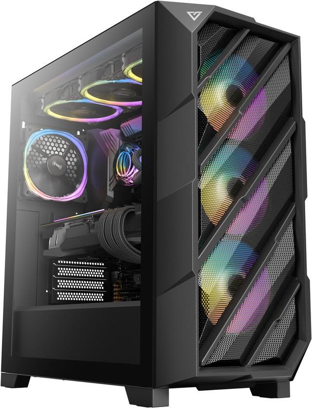 Det kran koloni Antec DP503 ATX Mid Tower PC Case, Type-C Gen2, 3 x 120mm ARGB Fans with  ARGB & PWM Controller, Up to 2 x 360mm Radiator, GPU Bracket, EATX Gaming  PC Case, Black